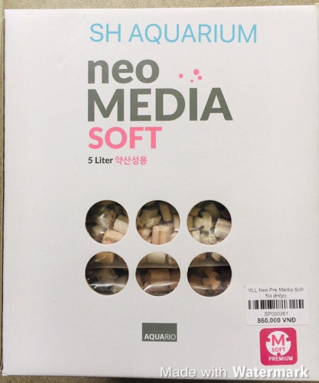 Vật liệu lọc Neo Pre Media Soft 5lit (Hộp)