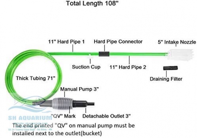 Dụng cụ thay nước Quavee C300-C600