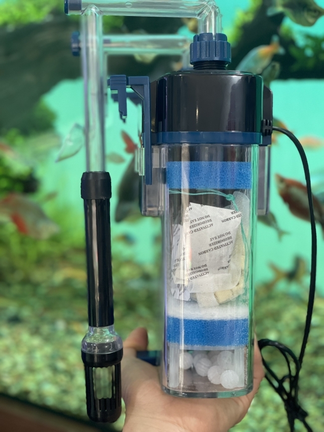 Lọc treo cho bể cá cảnh, bể thủy sinh Marine KY-600C Pro