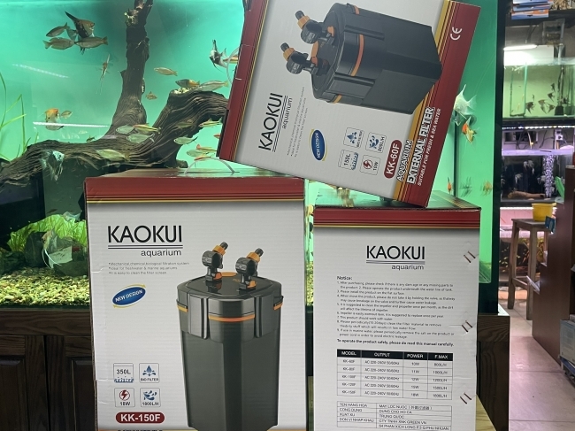 Lọc thùng Kaokui-KK60F cho bể cá cảnh, bể thủy sinh với thiết kế mới, hiệu quả hơn