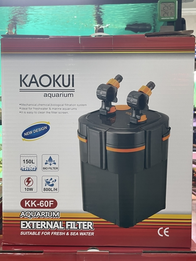 Lọc thùng Kaokui-KK60F cho bể cá cảnh, bể thủy sinh với thiết kế mới, hiệu quả hơn