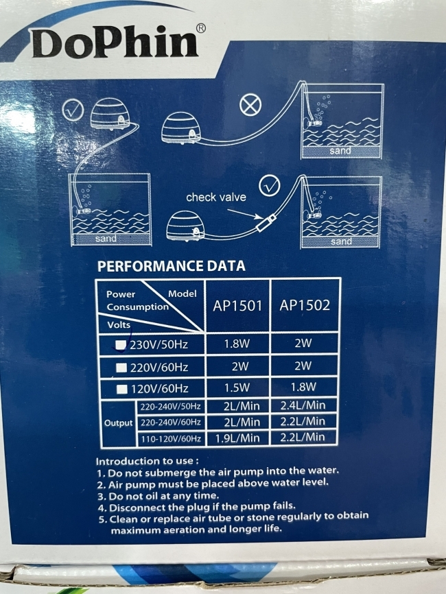Máy sủi Oxy Dophin AP1501
