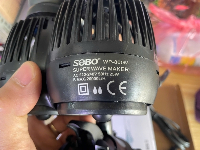 Máy thổi luồng, tạo sóng Sobo 800M 2 đầu cho bể cá cảnh nước ngọt và nước mặn