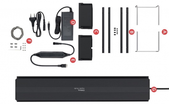 Đèn Chihiros Universal WRGB 90cm chống nước, điều khiển bằng điện thoại, dành cho bể thủy sinh, bể cá cảnh