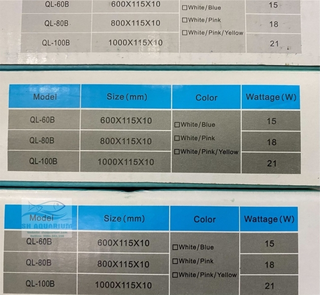 Đèn Led 5 Hàng Quanlong Siêu Sáng Đổi Màu 60cm