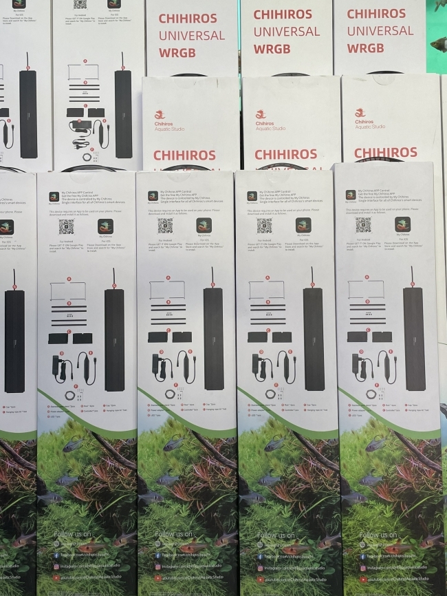 Đèn Chihiros Universal WRGB 120cm chống nước, điều khiển bằng điện thoại, dành cho bể thủy sinh, bể cá cảnh