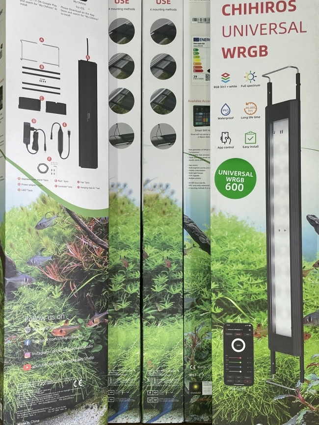 Đèn Chihiros Universal WRGB 120cm chống nước, điều khiển bằng điện thoại, dành cho bể thủy sinh, bể cá cảnh