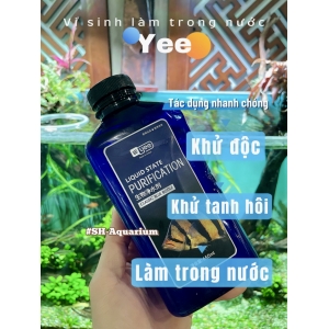 Vi sinh làm trong nước YEE khử độc, khử tanh hôi, làm trong nước nhanh cho bể cá cảnh, bể thuỷ sinh