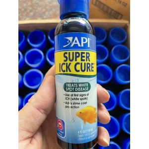 Sản phẩm Super Ick Cure của API Xử lý bệnh nấm, đốm trắng, ký sinh trùng cọ mình cho cá cảnh