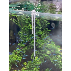 Nhiệt kế thuỷ ngân ADA  NA Thermometer J-12 WH dành cho bể thuỷ sinh, cá cảnh, kính 5- 12mm