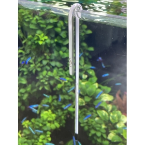 Nhiệt kế thuỷ ngân ADA  NA Thermometer J-12 WH dành cho bể thuỷ sinh, cá cảnh, kính 5- 12mm