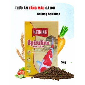 Thức ăn cá Koi Koiking Spirulina Tăng Màu (5kg-SizeM)