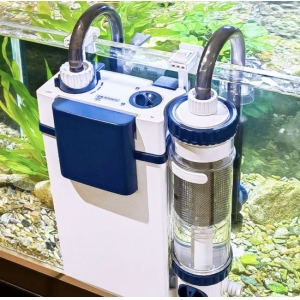 Lọc Treo Sunsun YBF 500 hút mặt và hút đáy, có thêm khoang tách phân, mồi nước bên ngoài và có thể chỉnh to nhỏ