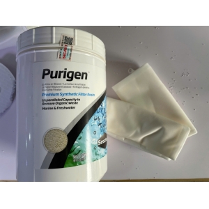 Túi Seachem Purigen 100ml tách lẻ từ hộp 2lit hấp thụ màu và bụi li ti trong bể